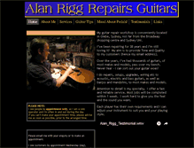 Tablet Screenshot of alanrigg.com.au